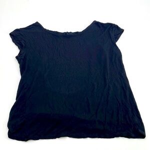 UEC Laugh Cry Repeat black oversized t-shirt open back detail XS